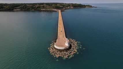 Aerial photo of St Catherine's Breakwater