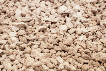 Fondo, textura grava. Piedras para construcción, material