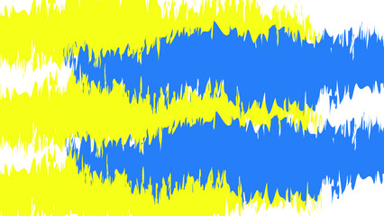 Abstract Ukraine background made of yellow and blue paint strokes on white background. Help Ukrainians. Support for the country. Stop war, stop Russia. Abstract, Ukraine flag colors.