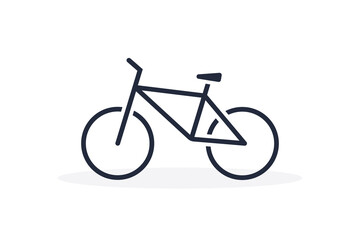 Bike icon. Vector illustration. Flat style element.
