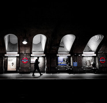 London, UK: Baker street tube station