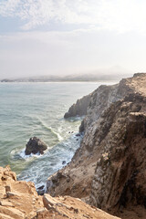 The Cerro Azul district is one of the sixteen that make up the province of Cañete located in the department of Lima on the central coast of Peru. Within the ecclesiastical division of the Catholic Chu