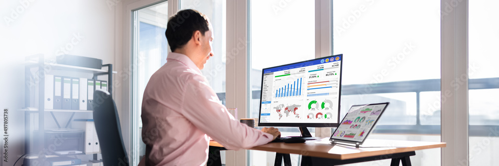 Poster KPI Business Analytics Data Dashboard