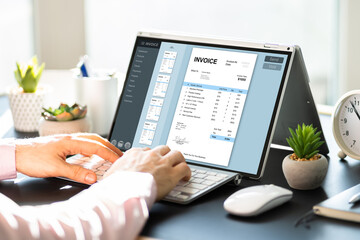 Fototapeta premium Business Invoice Tax Management