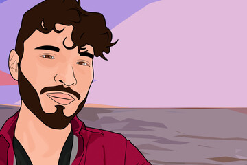 una tarde en las orillas del mar 