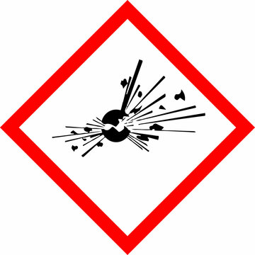 se&ntilde;al, ghs01, Explosivo, pictograma, vector, imagen, rombo, anuncio, aviso, se&ntilde;al&eacute;tica, icono, s&iacute;mbolo, ilustraci&oacute;n, seguridad, signo, convencional, normatividad, peligro, concepto, 