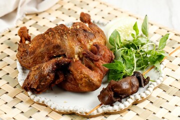 Fried Duck, Indonesian bebek Goreng