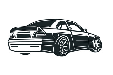 Sport muscle car illustration. Cars. © dobrograph