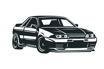 Obraz premium Sport muscle car illustration.