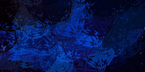 Dark Blue, Yellow vector layout with triangle forms.