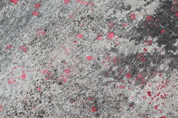 paint splashes on the concrete floor
