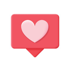 Like Button, 3D Like Button, Trendy Heart Icon, Like Icon, Heart Vector, UI Icon, Trendy Modern UI Icon, Modern Like Button, Vector Illustration Background