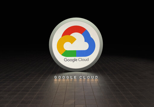 google cloud, social media background