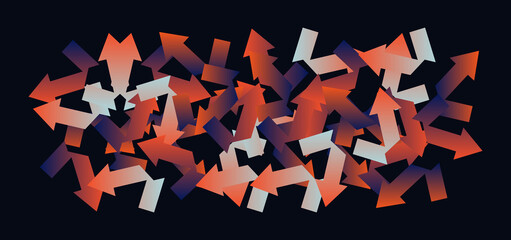 Strange Vector Shapes Collection. Geometric figures, distortion.