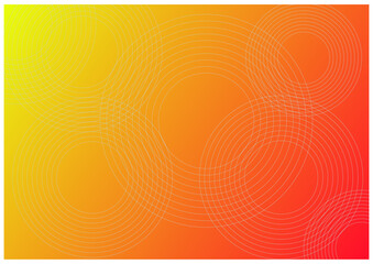 abstract orange background with circles