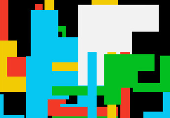 Strange Vector Shapes Collection. Geometric figures, distortion.