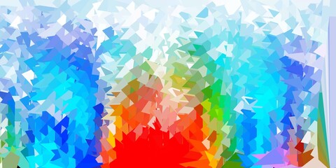 Dark multicolor vector triangle mosaic backdrop.