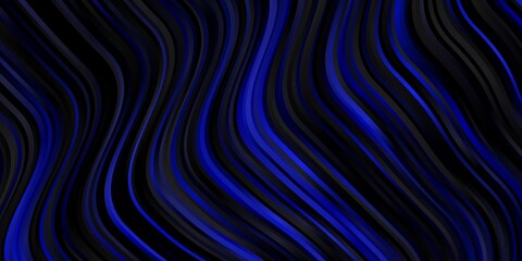 Dark BLUE vector pattern with curved lines.