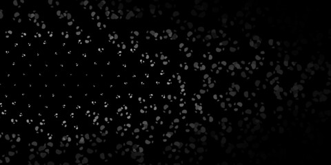 Dark gray vector texture with memphis shapes.