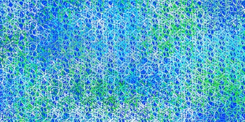Light blue, green vector background with wry lines.