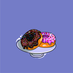 illustration of donut 
