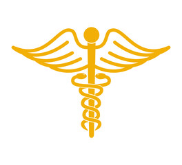 Caduceus icon vector logo design template