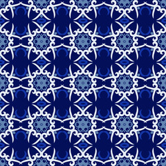 Classic Pattern Ornament, Decorative Seamless Geometric Pattern for Design Wallpaper, Fashion Print, Trendy Decor, Home Textile, Retro Decor Vector Illustration.	
