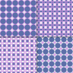 Set of Classic Pattern Ornament, Seamless Geometric Pattern for Design, Wallpaper, Fashion Print, Trendy Decor, Home Textile, Retro Decor. Vector.	