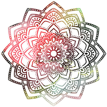 マンダラアート(メヘンディ・レース・花・ビビッド)