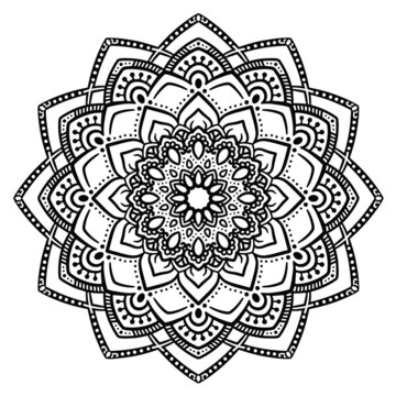 マンダラアート(メヘンディ・レース・花)