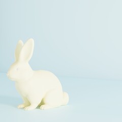 Easter Bunny Display Decorative Background Pastel Colours
