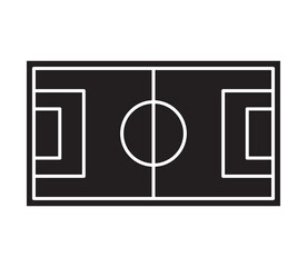 Soccer field icon vector logo design template