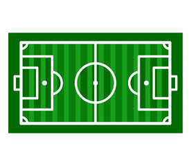 Soccer field icon vector logo design template