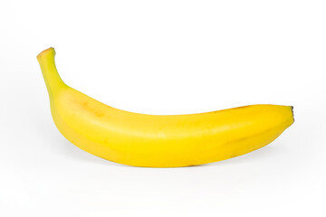 Yellow bananas with white background