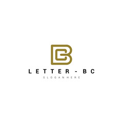 Letter bc logo icon design template premium vector Premium Vector