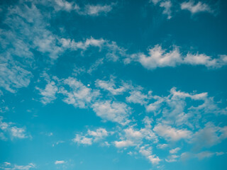 cloudy blue sky in sunny day.	