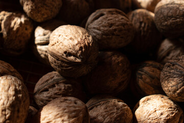 walnuts on the table