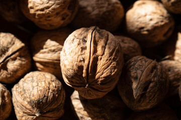 walnuts close up