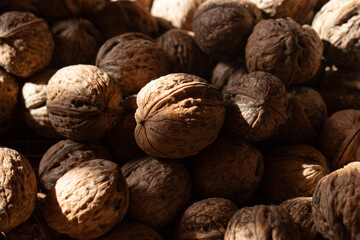 walnuts on the table