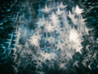 sparkling, shape of star bokeh background.	