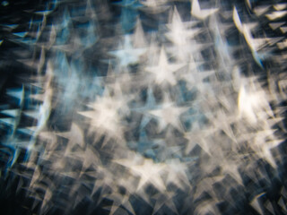 sparkling, shape of star bokeh background.	