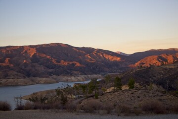 Sunny Skies over Pyramid Lake, CA