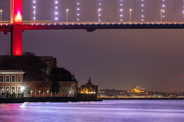 Bosphorus Bridge Drone Photo, Uskudar Istanbul Turkey