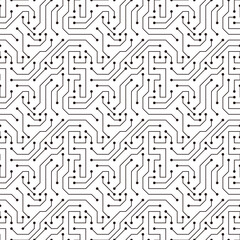 Circuit Board texture Background, seamless pattern