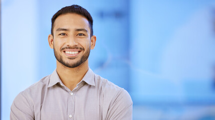 Success isnt hard to achieve, you just have to put in the work. Portrait of a confident young...
