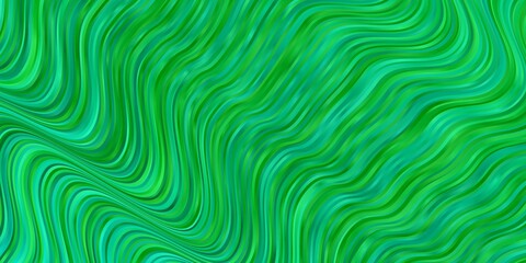 Fototapeta premium Light Green vector pattern with curves.