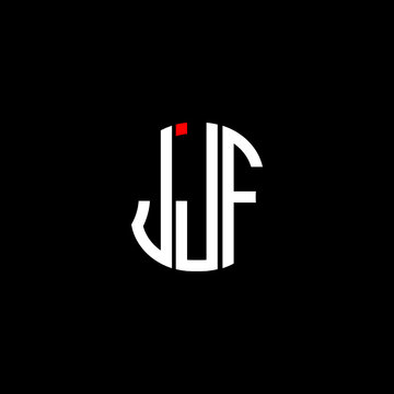 JJF letter logo creative design with vector graphic