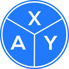 XAY letter logo design on black background. XAY creative  initials letter logo concept. XAY letter design.