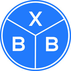 Obraz premium XBB letter logo design on black background. XBB creative initials letter logo concept. XBB letter design.