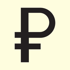 Obraz premium 3D Rendering of Russia ruble symbol on money bag and coin on background concept of Russian economy and financial. 3D Render illustration cartoon style.